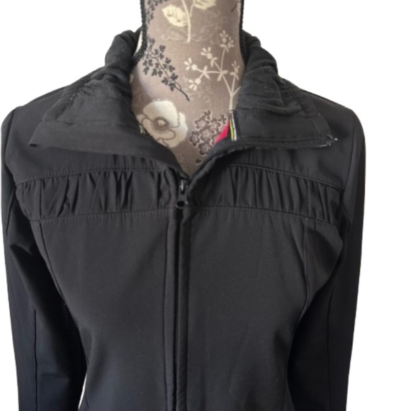 Mondetta Women's S/XS Black Fully Zip UP Windbreaker Rain Sporty Athletic Jacket - Picture 2 of 15